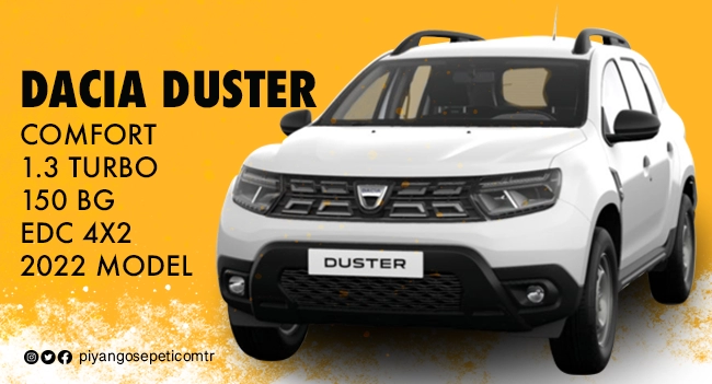 DACIA DUSTER COMFORT 1.3 TURBO Çekiliş Sonucu