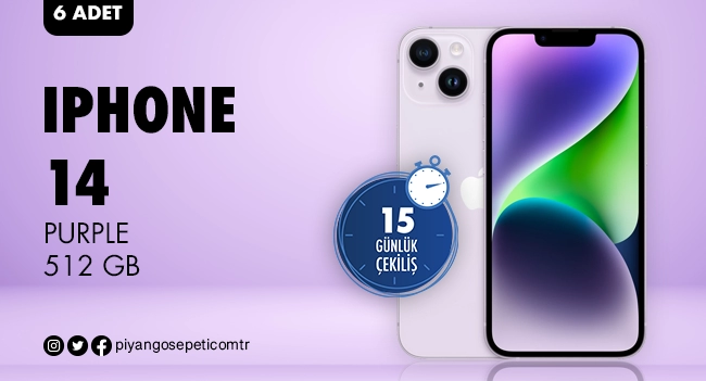 IPHONE 14 PURPLE 512 GB Çekiliş Sonuçları