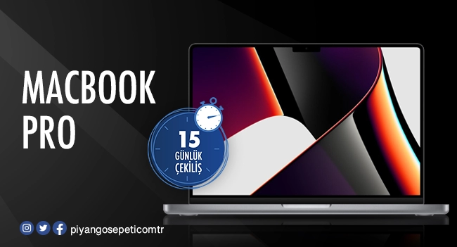 14 inç MacBook Pro - Gümüş Çekiliş Sonuçları