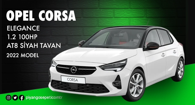 OPEL CORSA ELEGANCE 1.2 Çekiliş Sonucu