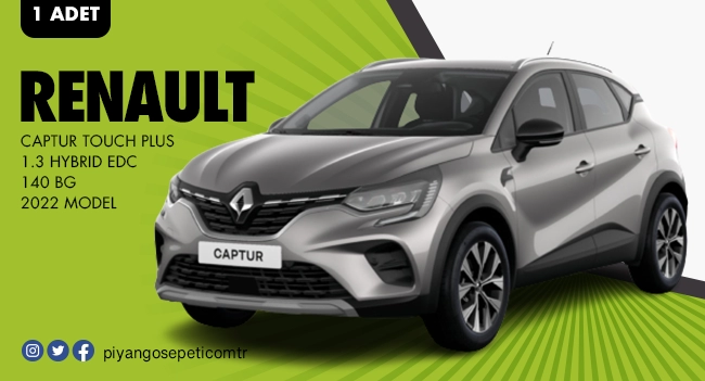 RENAULT CAPTUR TOUCH PLUS 1.3 Çekiliş Sonuçları