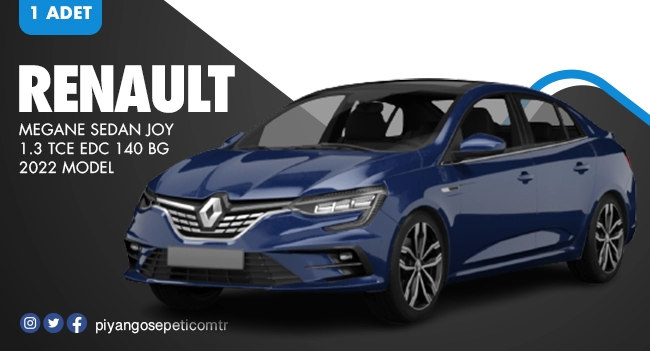 Renault Megane Sedan Joy 1.3 Çekiliş Sonuçları