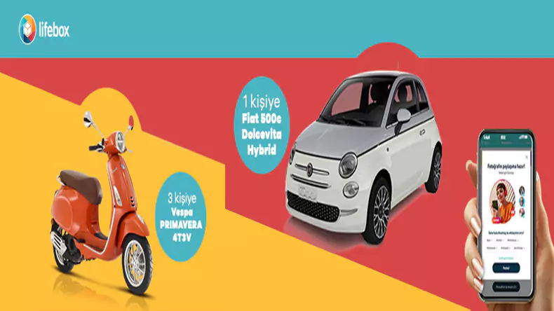 Lifebox Fiat 500C ve Vespa Hediyeli Photopick Çekilişi