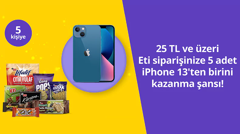 Getir iPhone 13 Çekilişi