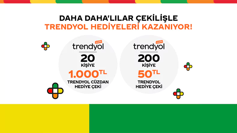 Daha Daha Trendyol Hediye Çeki Çekilişi