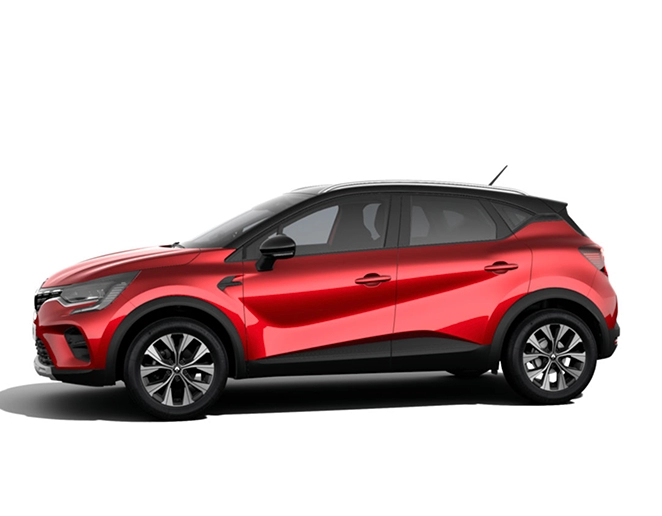 RENAULT CAPTUR TOUCH PLUS 1.3 MILD HYBRID EDC 140 BG 2022 MODEL ALEV KIRMIZI & YILDIZ SİYAH TAVAN